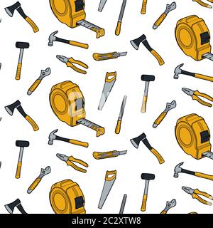 Working tools icon set vector illustration line art Stock Vector