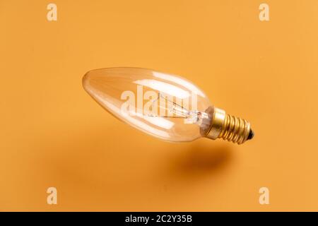 A variety of lighting bulb. Retro incandescent, halogen and mercury Stock Photo