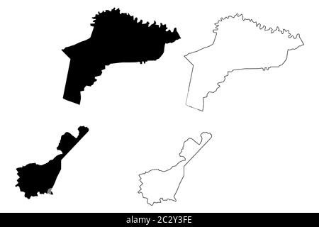 Caloocan City (Republic of the Philippines, Metro Manila, National Capital Region) map vector illustration, scribble sketch City of Caloocan map Stock Vector