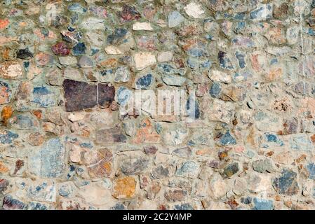 stone background close up - Stone wall cladding home Stock Photo