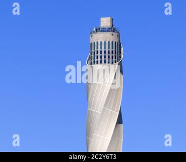 thyssenkrupp test tower rottweil germany 246 metre high lift test tower for express and high spee stock photo alamy