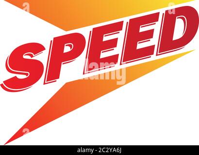 speed logo for internet or auto company. vector illustration Stock Vector