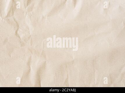 Plain brown eco paper texture in scrap canvas beige backdrop photo concept for letter craft design package box background. Pattern back of smooth parc Stock Photo