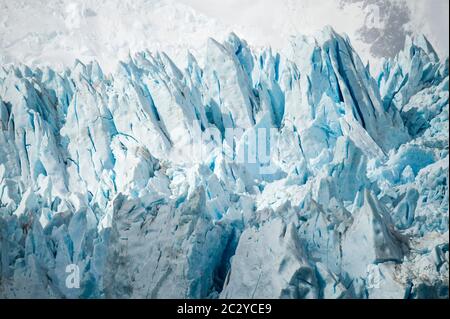 Glacier in Cordillera Darwin range, Patagonia, Chile, South America Stock Photo