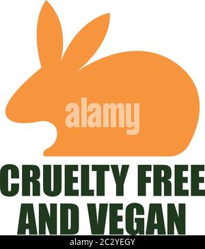 certified vegan product cruelty free logo. vector illustration Stock Vector