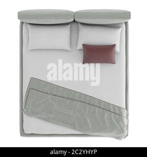 double bed top view png