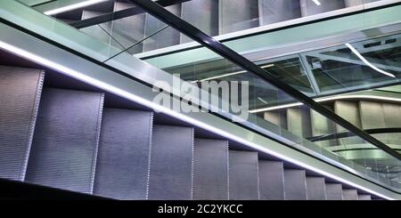 escalators, Germany, Europe Stock Photo