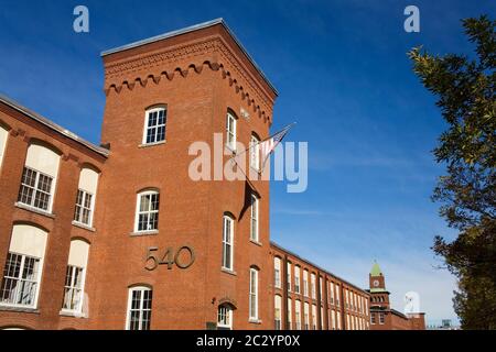 Amoskeag Millyard District, Manchester, New Hampshire, New England, USA Stock Photo