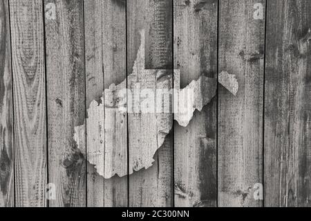 Map of West Virginia on weathered concrete Stock Photo - Alamy