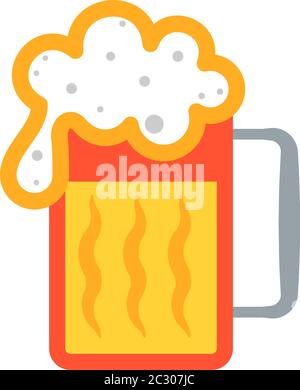 Beer Mug Icon Vector Art Illustration Stock Vector