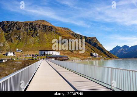 Silvretta High Alpine Road, Bielerhoehe, Lake Silvretta, Silvretta Reservoir, Silvretta Group, Vorarlberg, Austria Stock Photo