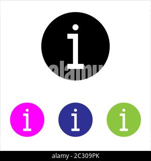 Information Icon, Info Icon Vector Art Illustration Stock Vector