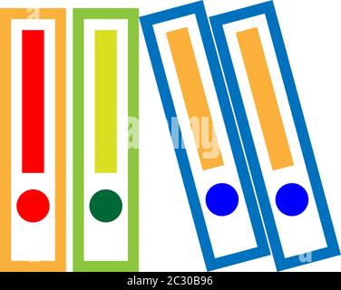 Box File Icon, Office File Vector Art Illustration Stock Vector