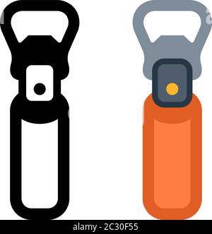 Bottle Opener Icon Vector Art Illustration Stock Vector