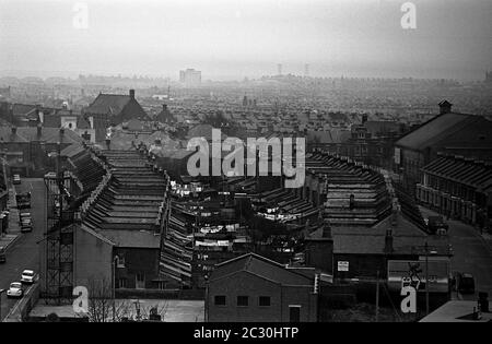 AJAXNETPHOTO. 10TH MARCH, 1968. PORTSMOUTH, ENGLAND. - CHANGING SKYLINE - LOOKING OVER THE CITY TOWARD THE ISLE OF WIGHT.PHOTO:JONATHAN EASTLAND/AJAX REF:3568138 11A 30A Stock Photo