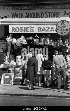 AJAXNETPHOTO. 4TH JUNE, 1968. PORTSMOUTH, ENGLAND. - MODERN SHOPPING - ROSIE'S BAZAAR WALK AROUND DISCOUNT STORE IN FRATTON ROAD.PHOTO:JONATHAN EASTLAND/AJAX REF:3568156 15A 27A Stock Photo