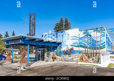 Parkside Centre Art Gallery, 100 Mile House, British Columbia, Canada Stock Photo