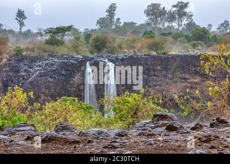 Blue Nile Falls in Bahir Dar, Ethiopia Stock Photo