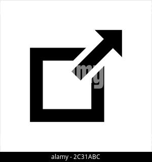 External Link Icon Vector Art Illustration Stock Vector