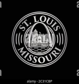 St. Louis logo. Saint Louis design template. Vector and illustrations.  Stock Vector