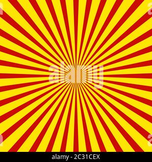 Red and yellow rays background texture Stock Photo