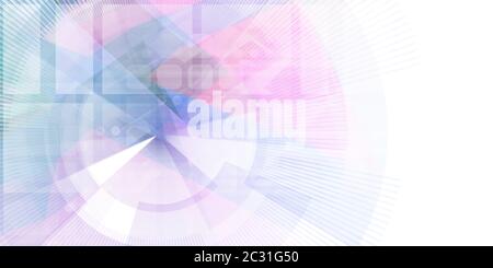 Data Network with Fast Moving Data Packets Stock Photo