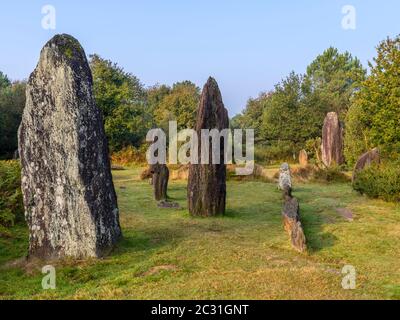 Megalithic site of Monteneuf, Ille-et-Vilaine, Brittany, France Stock Photo