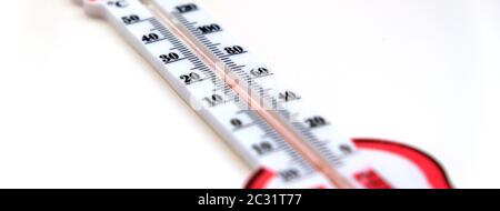 Mercury thermometer showing a room temperature of 24