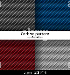 Carbon fiber seamless pattern, vector illustration Stock Vector
