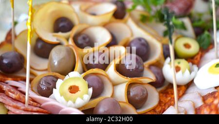 wll decorated party catering food,image Stock Photo