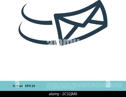 Mail / Letter Icon Vector Logo Template Illustration Design. Vector EPS 10. Stock Vector