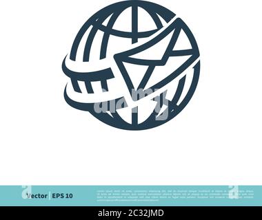 Mail / Letter Icon Vector Logo Template Illustration Design. Vector EPS 10. Stock Vector