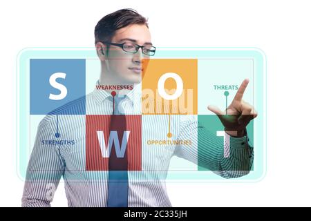 SWOT technique concept for business Stock Photo