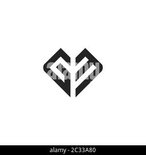 Initial GM Letter Linked Logo. GM letter Type Logo Design vector Template.  Abstract Letter GM logo Design Stock Vector Image & Art - Alamy