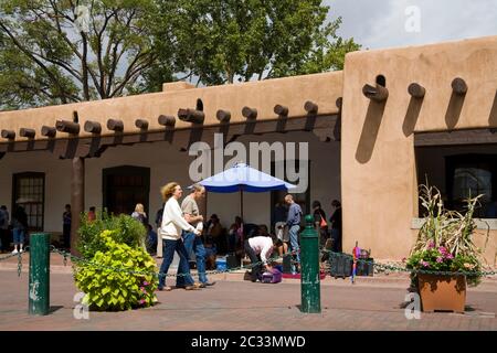 Palace of the Governors,Santa Fe,New Mexico,USA Stock Photo