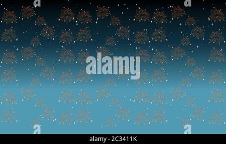 digital textile design of fireworks on abstract background Stock Vector