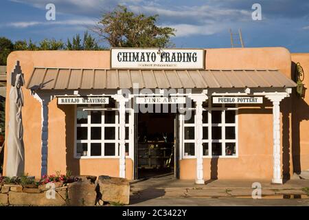 Gallery in Rancho de Taos,New Mexico,USA Stock Photo