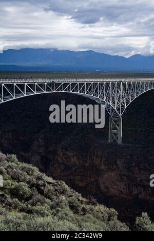 Bridge over the Rio Grande Gorge,Taos,New Mexico,USA Stock Photo