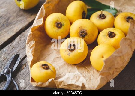 Gold apple fruit-Diospyros decandra fruit Stock Photo