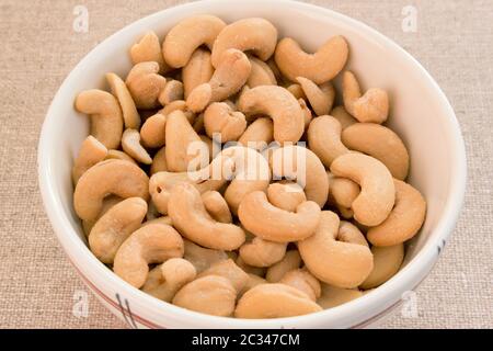 cashew nuts in a bowl Stock Photo