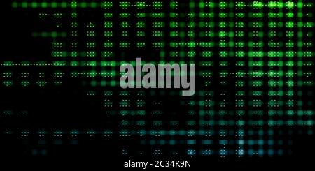Data Network with Fast Moving Data Packets Stock Photo