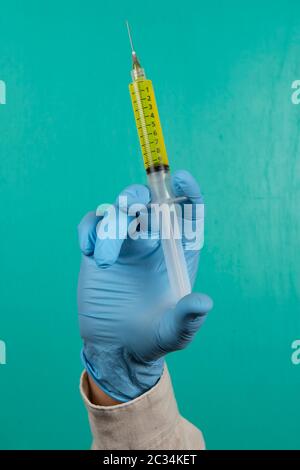 Ready Set Inject Ready to give an injection Stock Photo - Alamy