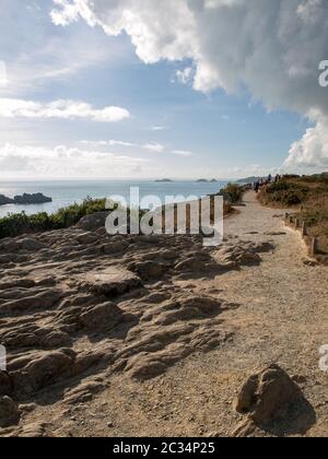 Pointe du Grouin in Cancale. Emerald Coast, Brittany, France , Stock Photo