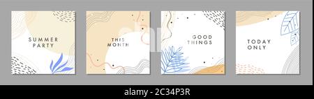 Sale square banner template for social media posts, mobile apps, banners design and web/internet ads. Trendy abstract square template with colorful co Stock Vector
