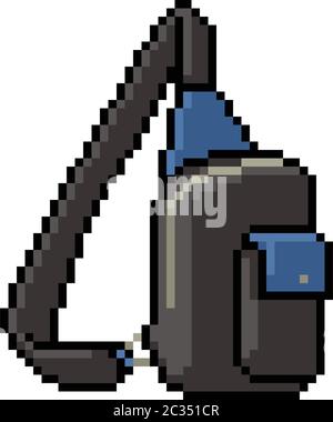 Vector Pixel Art Isolated Backpack Stock Illustration - Download Image Now  - Backpack, Pixel Art, Pixelated - iStock