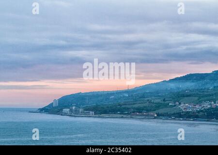 Hurzuf or Gurzuf is a resort-town in the Crimea Stock Photo