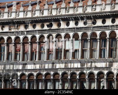 Venice - Procuratie Vecchie. Procuratie Vecchie on the north side of the St Mark's Square, Stock Photo