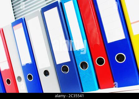 Office ring binders Stock Photo