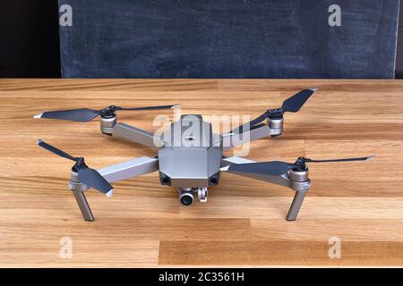Drone camera on a gimbal stabilizer Stock Photo