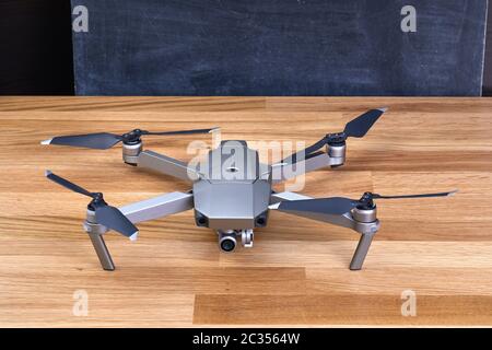 Drone camera on a gimbal stabilizer Stock Photo